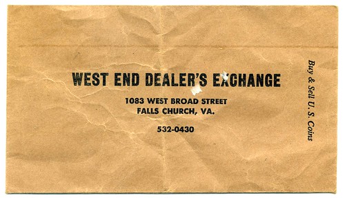 West End Dealer Exchange envelope back