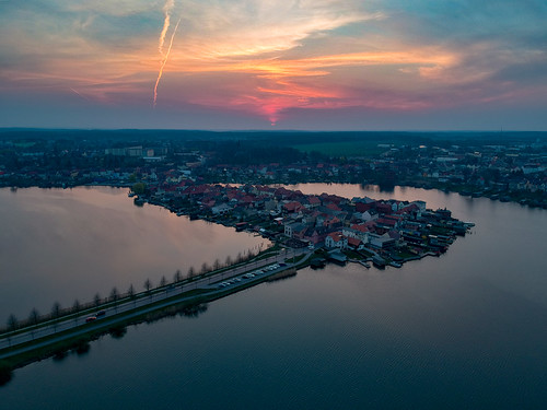 City Island by o.albrecht, sky drone lake sunset clouds