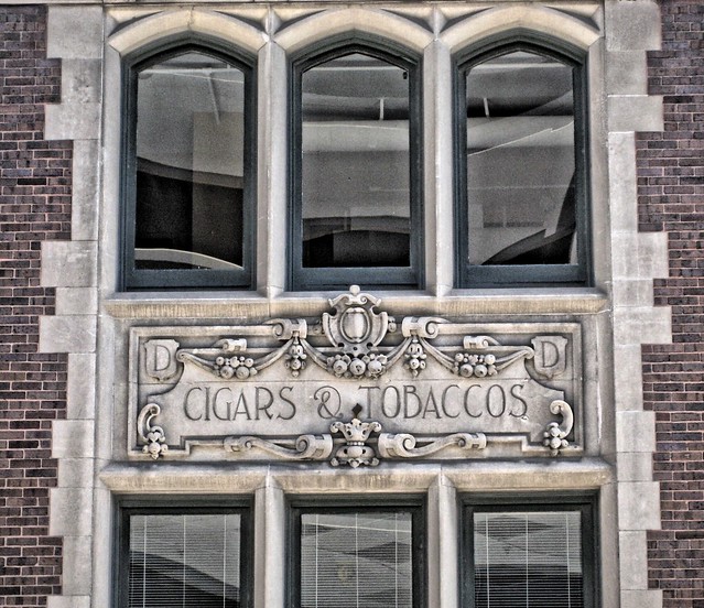 Indianapolis  Indiana -  Louis G. Deschler Company Building -  Cigar & Tobacco - Circle Centre Mall _ Facade
