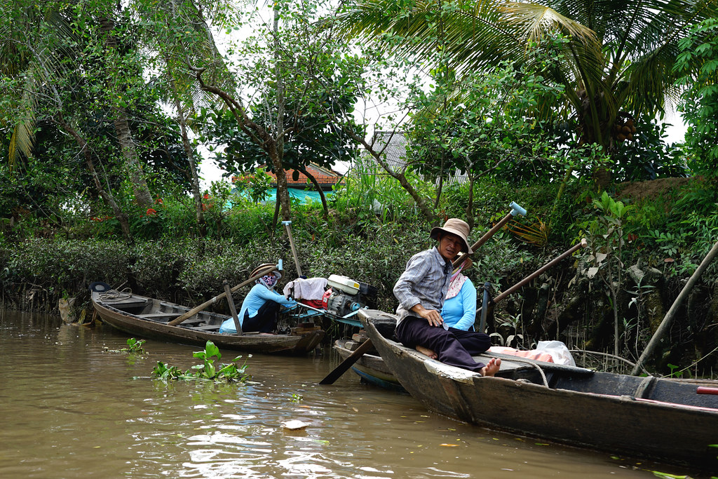 194 Mekong Delta | Mit einem traditionellen Sampan-Ruderboot… | Flickr