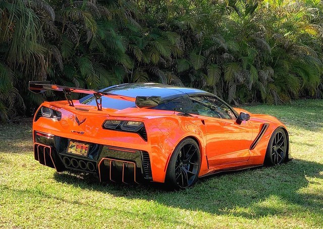 Matt’s Orange C7 Corvette ZR1 on Forgeline One Piece Forged Monoblock VX1 Wheels