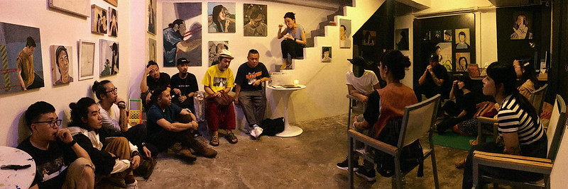 Happy CASUAL(ARTIST)TALK with my guests last night.