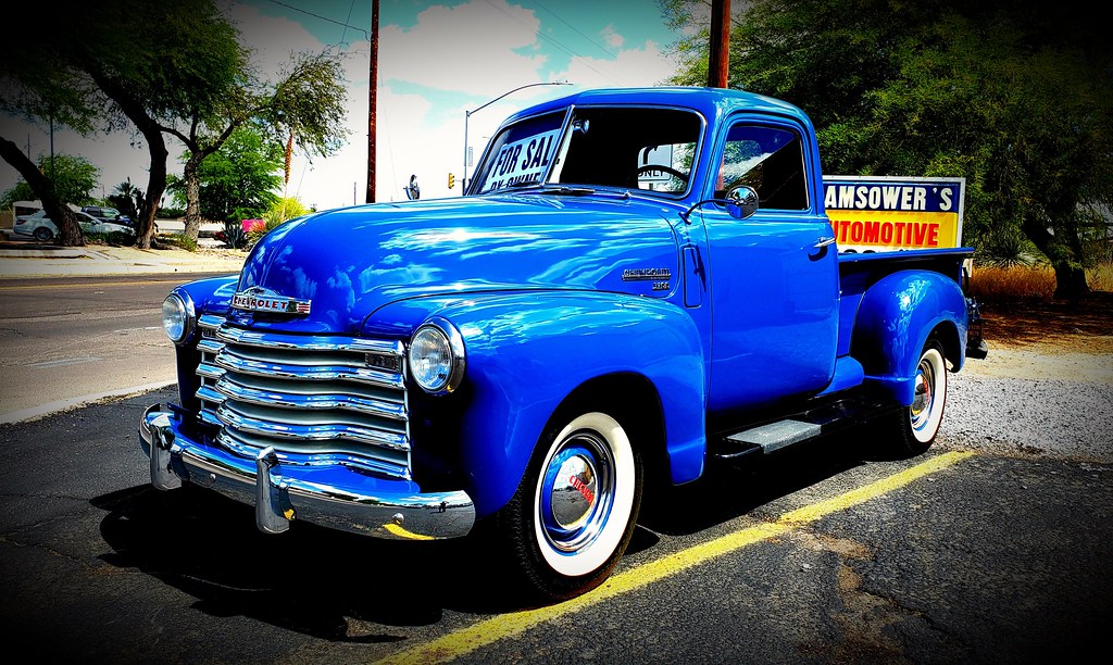 Way cool 1950 Chevy p/u truck on the streets of Tucson. | Flickr