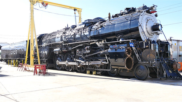 Santa Fe 2926 Big Steam Locomotive!