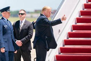 President Donald J. Trump and First Lady Melania Trump Land at Joint Base Andrews | by The Trump White House Archived