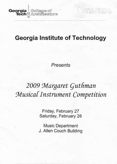 Guthman Instrument Competition