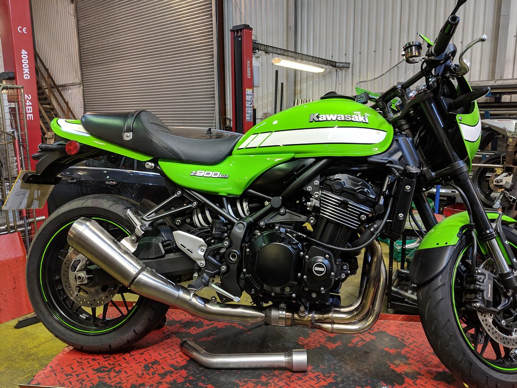 Kawasaki Z900 RS De Cat Pipe by Max Torque Cans Bedfordshire UK