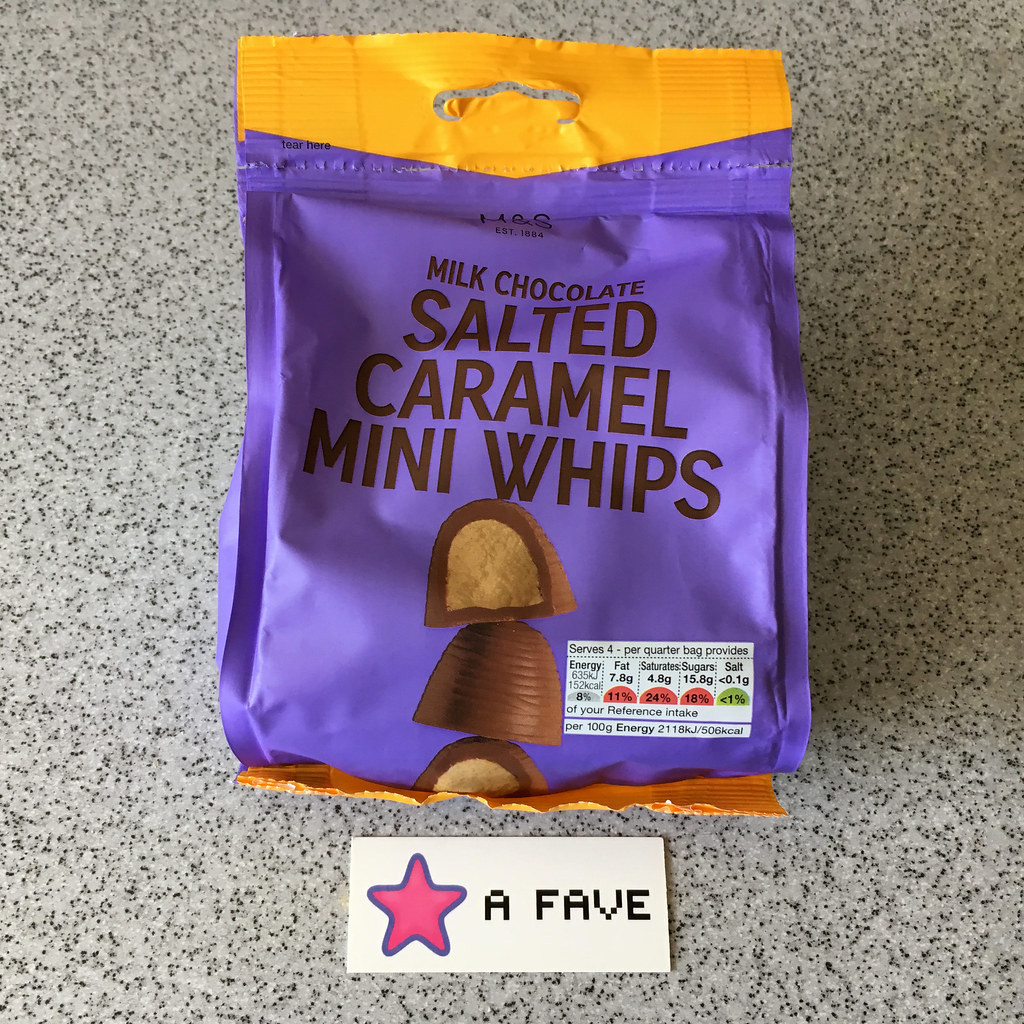 M&S MILK CHOCOLATE SALTED CARAMEL MINI WHIPS | Leo Reynolds | Flickr