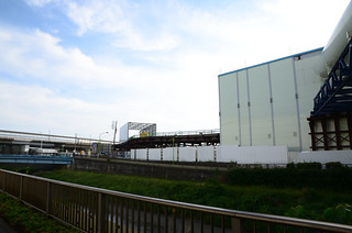 Tomei Junction Construction Site along the Nogawa River in 2018 May: 7