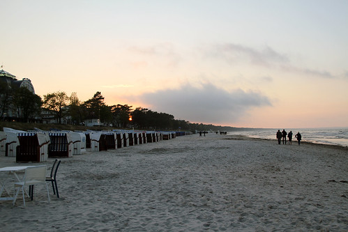 balticsea ostsee rügen dusk sunset beach