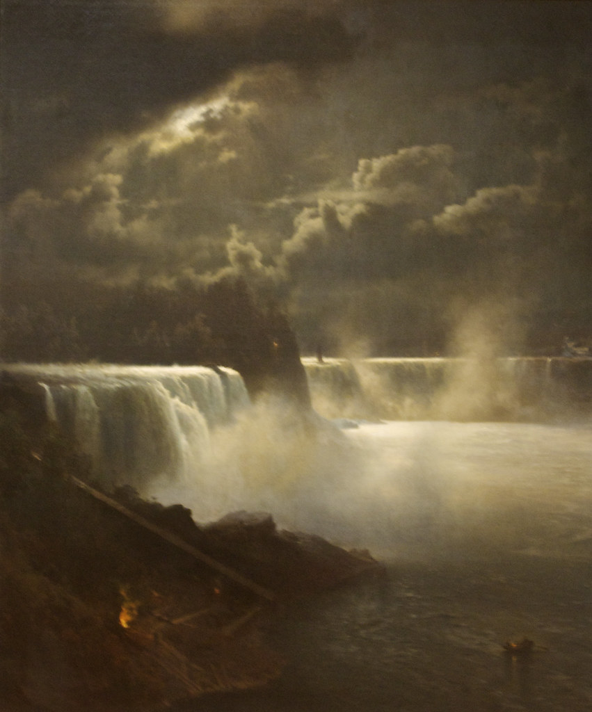 View Of Niagara Falls In Moonlight