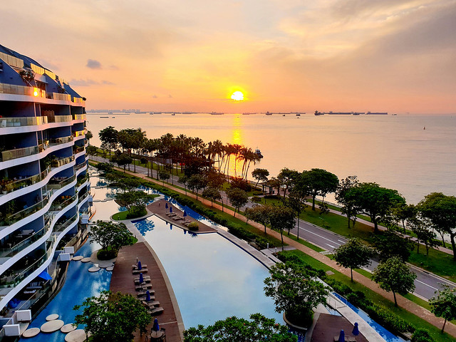 The Coast Apartments on Sentosa Island and Singapore Strait