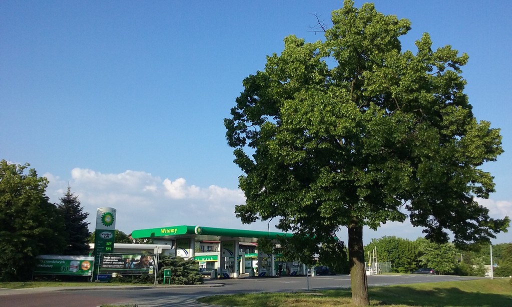 British Petroleum gas station in Tomaszów