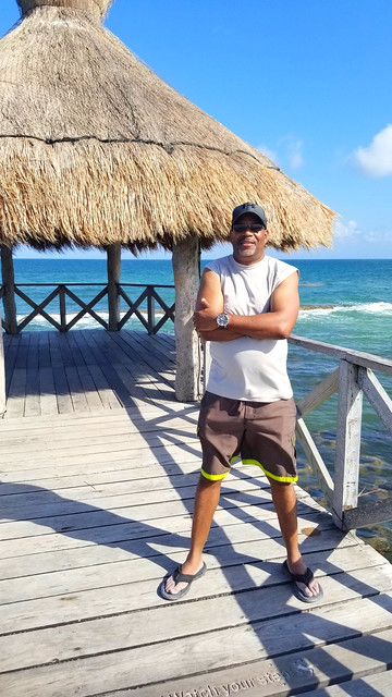 Mark on the pier Rivera Mayan vacation 2019