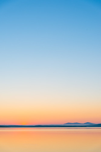 Night water by TIBoine, europa europe finnmark nattvann norge norway landskap natur nature sol solnedgang sun sunset