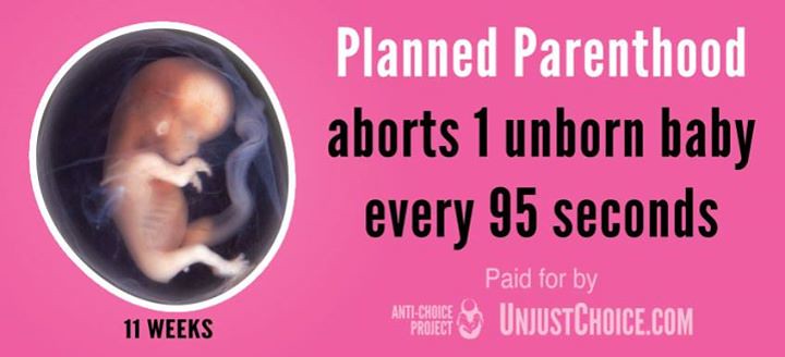 This week, ACP has launched a new billboard message in Bellingham, Washington. It simply reads: Planned Parenthood aborts 1 unborn baby every 95 seconds. This billboard is displayed just a few blocks from a Planned Parenthood abortion facility and we will