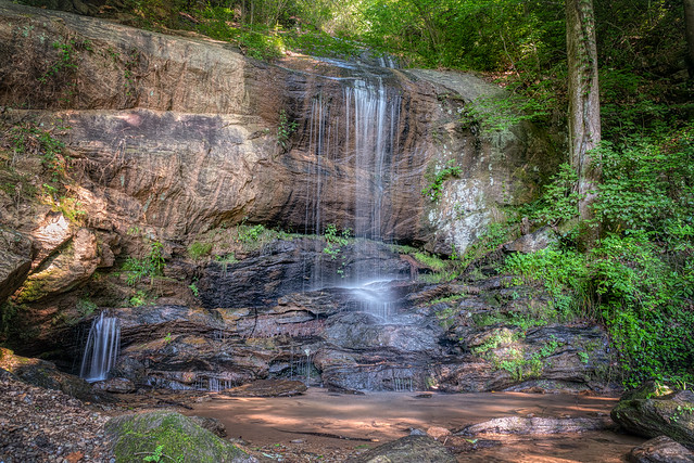 Small waterfall just a short walk from Toccoa Falls