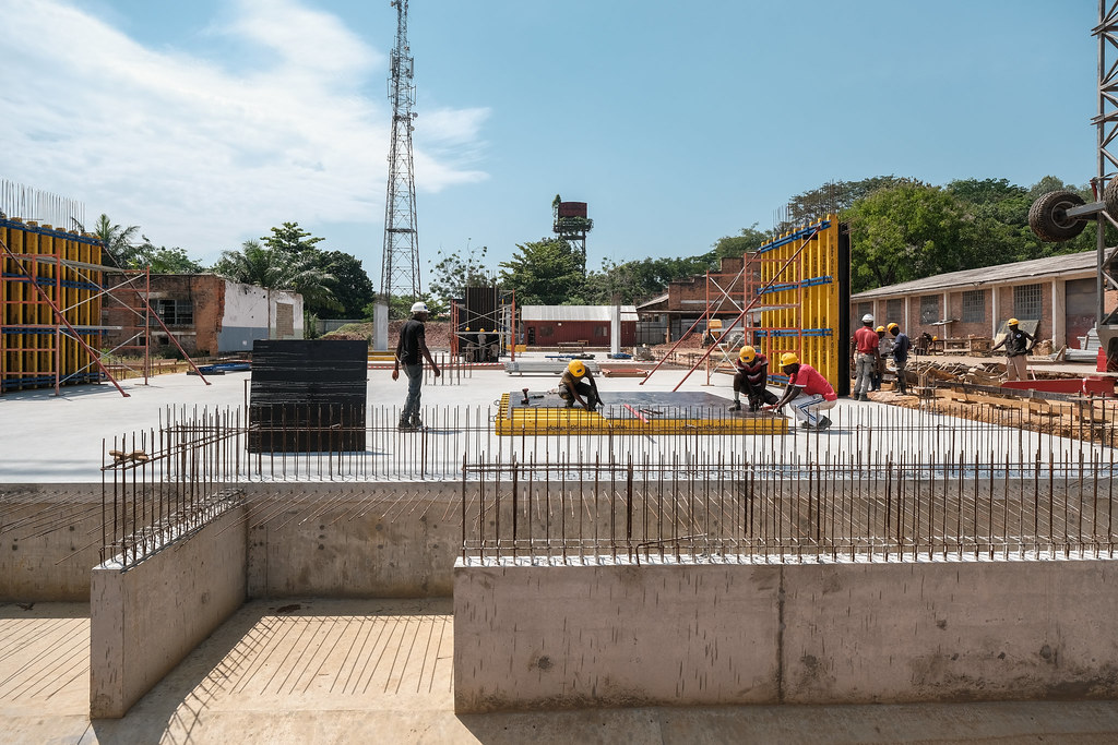 Construction site at UNIKIS, Kisangani - DRC.
