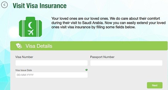 visit visa extension ksa insurance