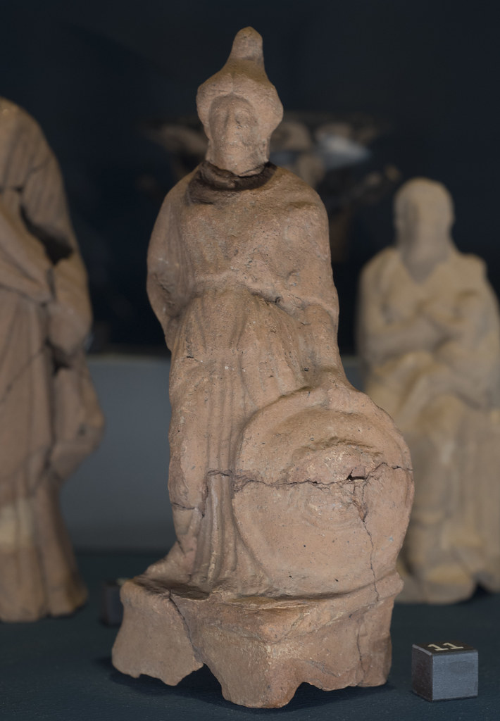 Terracotta figurine of Minerva, from the votive deposit at Stabiae, loc. Privati