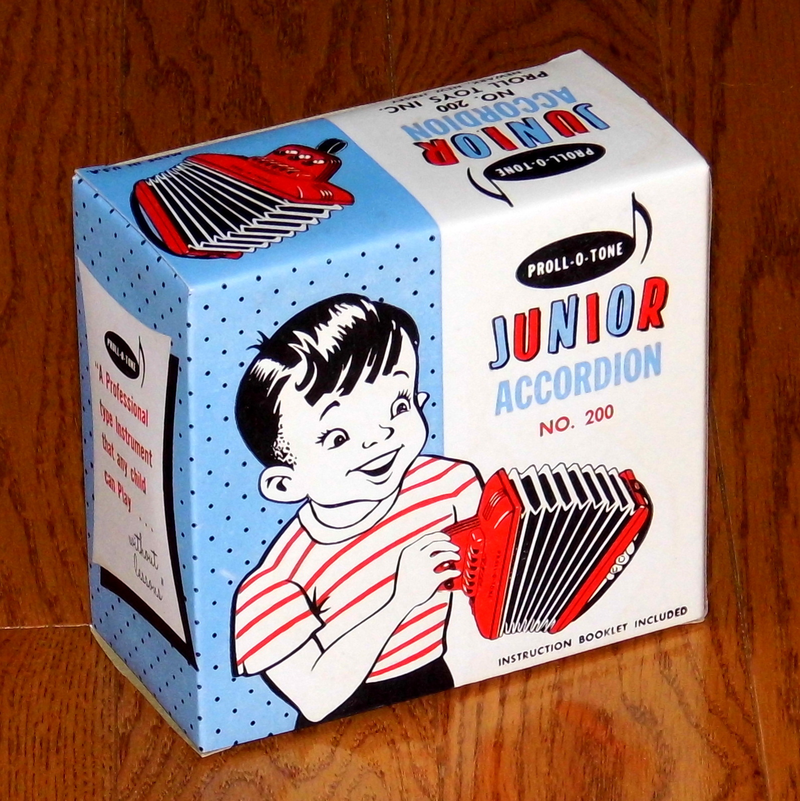 Proll-O-Tone Junior Accordion - Proll Toys - 1950's