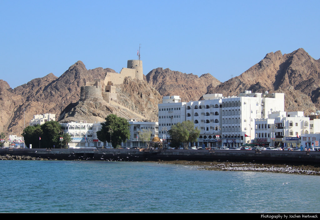 Mutrah seen from the Corniche, Muscat, Oman