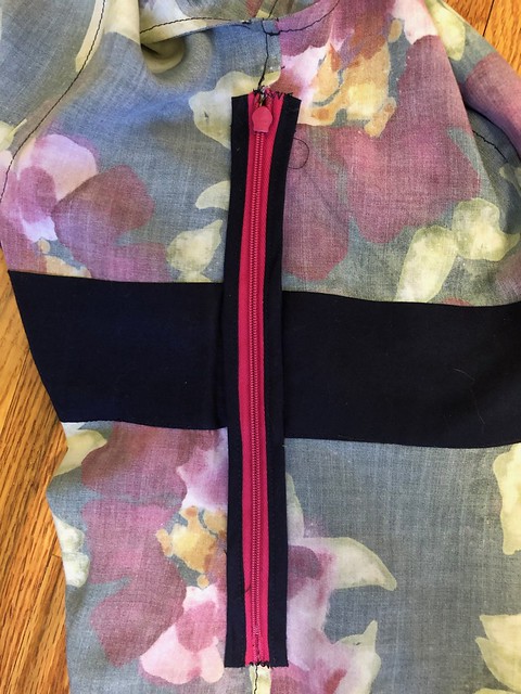 Magnolia Dress - bound invisible zipper