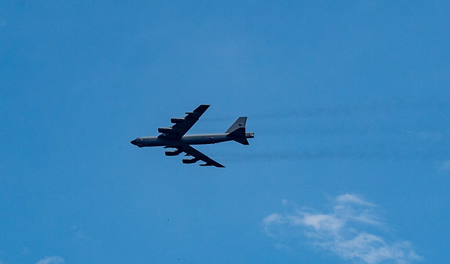 B-52 Flying over the Pentagon