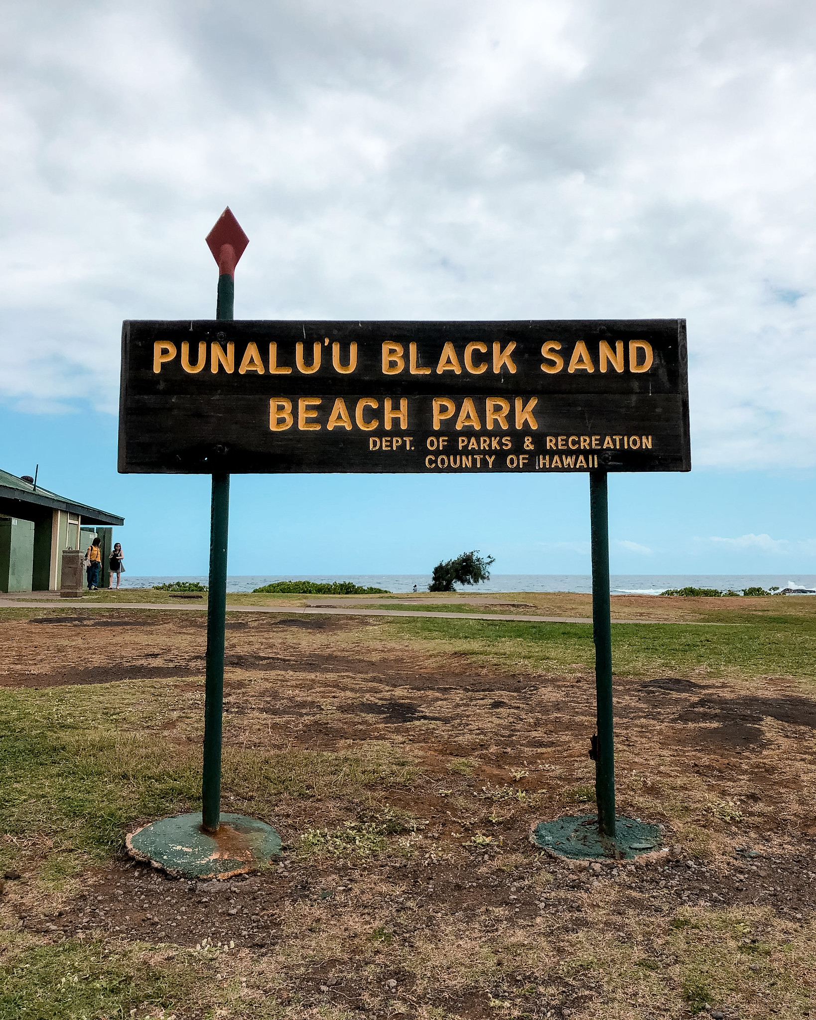 Punaluu Black Sand Beach - Big Island, Hawaii
