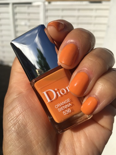 dior orange sienna nail polish