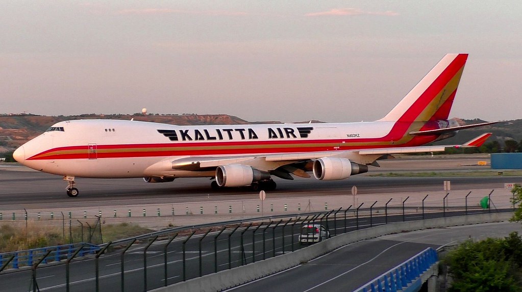 Kalitta Air Boeing 747-400F N402KZ at Madrid Barajas