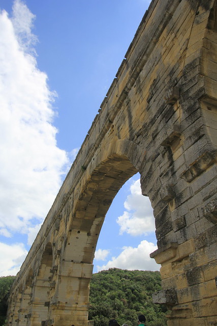 Pont du Gard, Roman aqueduct, Southern France.