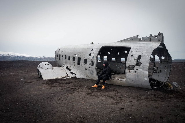 hylätty lentokone Islanti