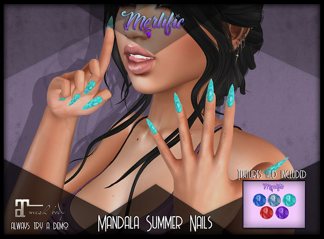Merlific - Mandala Summer Nails
