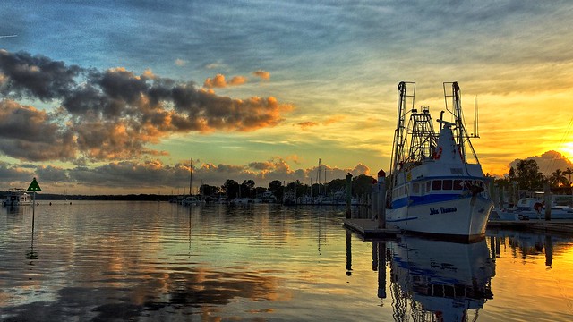 Golden Trawler Sunrise.