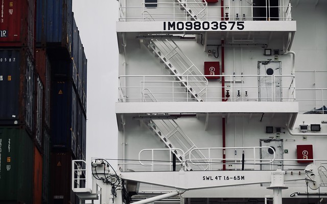 Containership - stairs and structures
