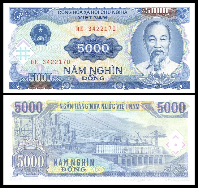 Viet Nam - PN# 108a, 1991; 5000 Dong  [UNC]