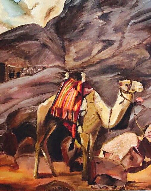 טבע דומם  ים המלח הרים ציור פרידה פירו ציירת ישראלית אמנית ישראלית