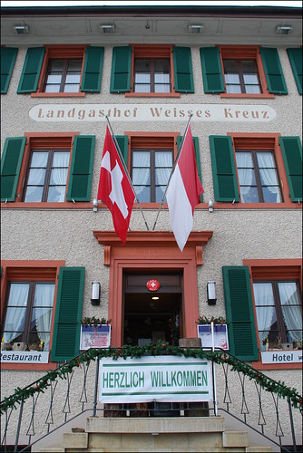 2015 breitenbach suiza switzerland hotel bandera flag escalera europa europe