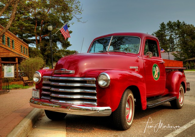 Red Chevy 3100 Pickup
