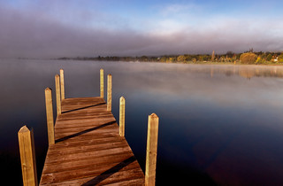 Flickr photo: Foggy Sunrise - Lake Linden, Michigan