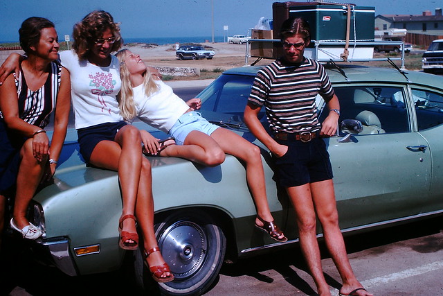 Found Photo - Family at Beach, 1978