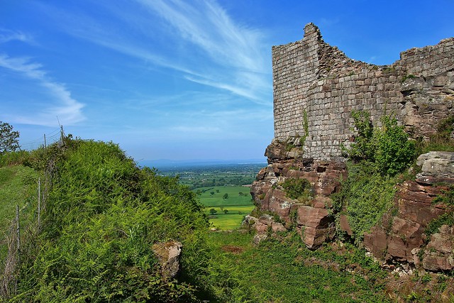 View from  Beeston Castle