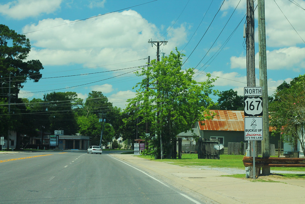 US167 North Sign - Abbeville