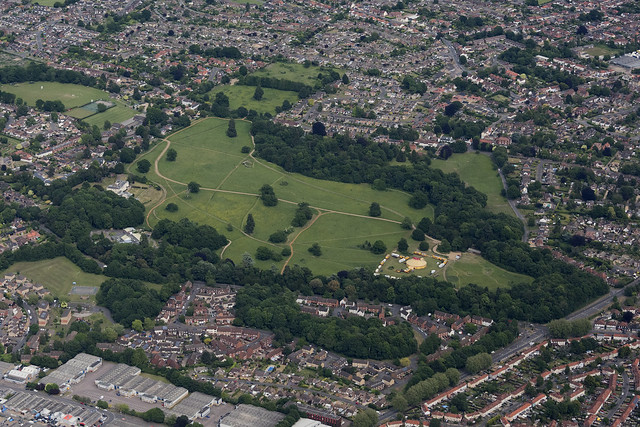 Catton Deer Park - Norwich UK aerial image