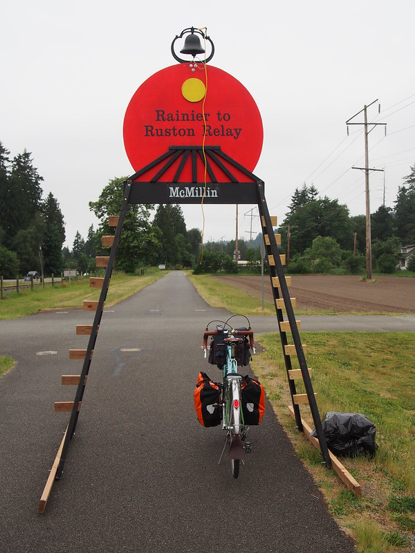 Rainier to Ruston Relay Station: This relay run started on the unimproved section of trail between South Prairie and Wilkeson, and went all the way to Ruston.