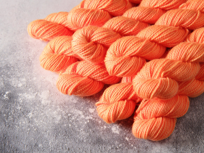 Favourite Sock Minis – pure Merino wool superwash 4 ply / fingering hand dyed yarn 20g miniskeins – ‘Traffic Cone’