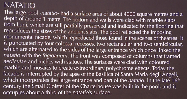 Rom, Diokletiansthermen, Natatio (Baths of Diocletian, pool