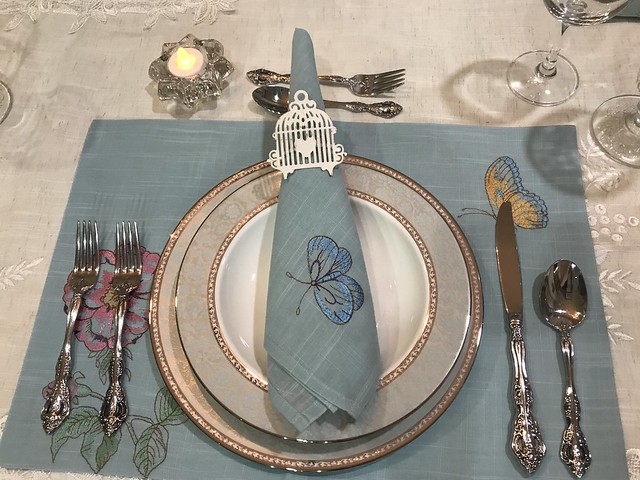 table setting, for may 16 dinner