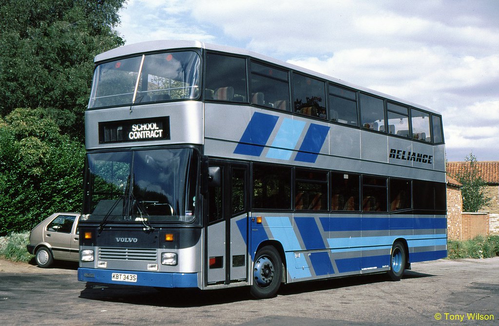 KBT343S Volvo B58-56 with East Lancs rebody operated by Reliance of Great Gonerby Aug97